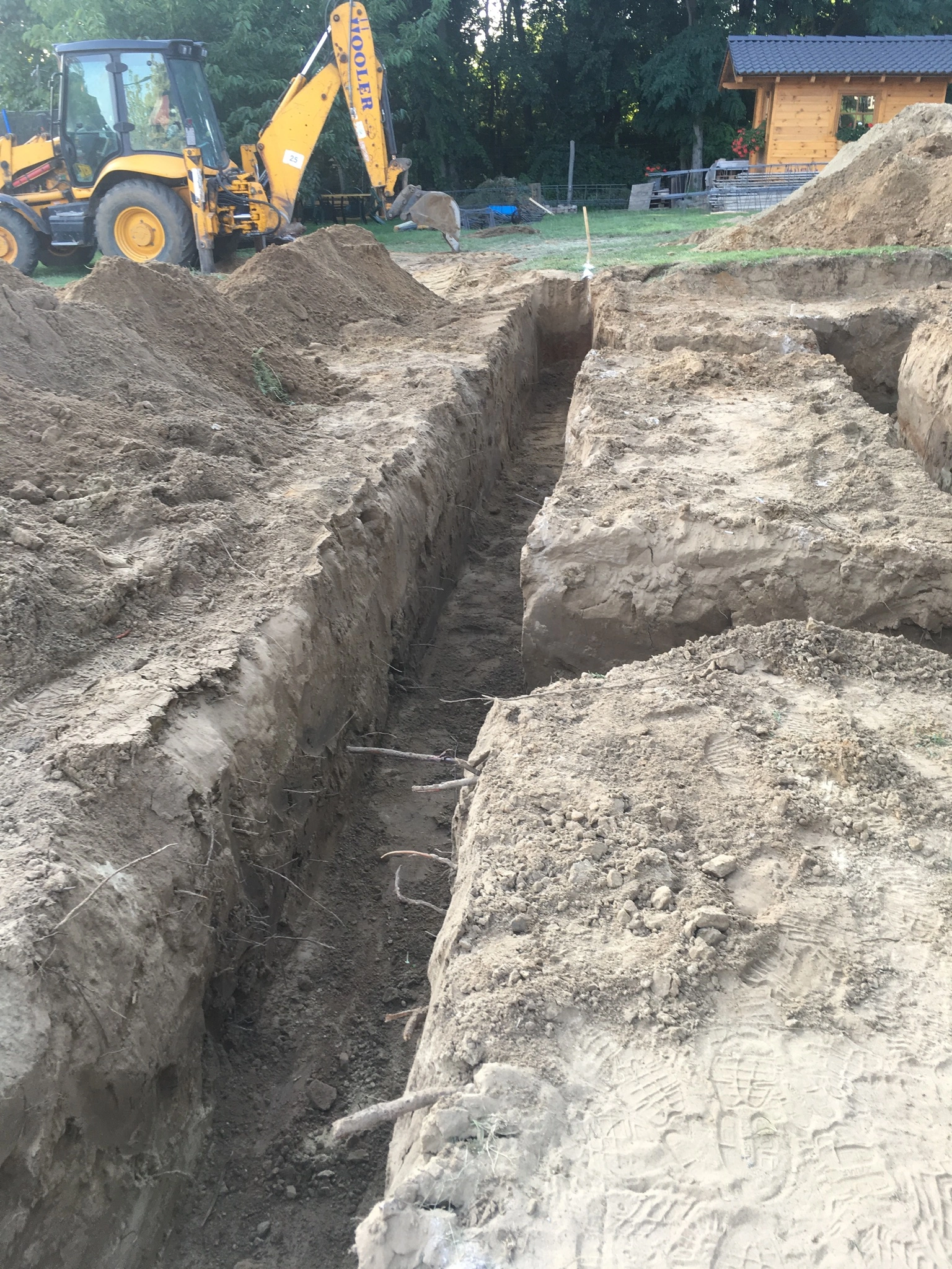 Földmunka, sávalap kialakítása